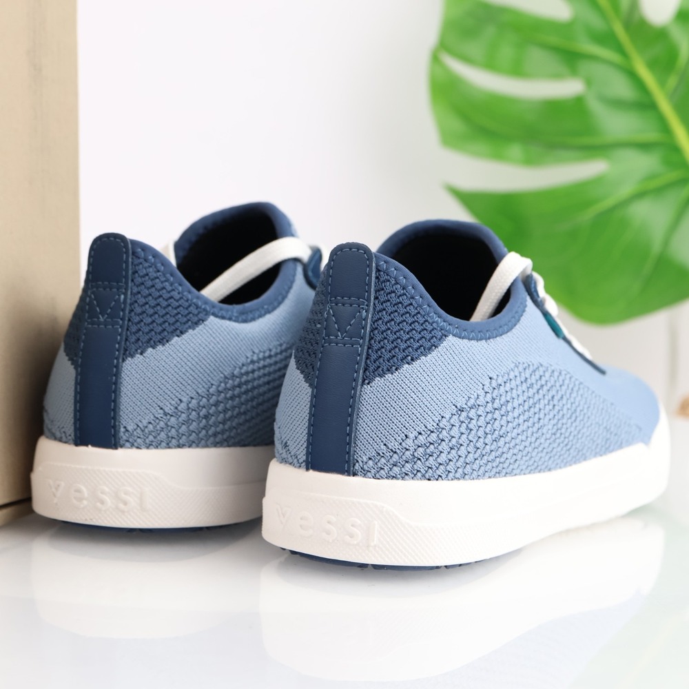 Vessi Womens Weekend 1.5 Sneakers Size 7 Waterproof Blue Lace Up Comfort Shoes - Picture 7 of 17
